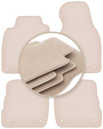 OEM Alfombrillas Premium Beige Para: Audi A6 C5 Avant, Familiar, Sed&aacute;n, Quattro, Allroad 1997-2005