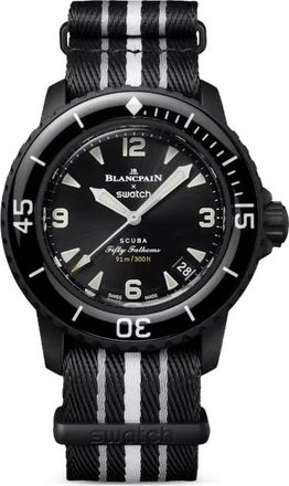 Blancpain X Swatch Orologio Ocean Of Storms 42,3mm - Nero