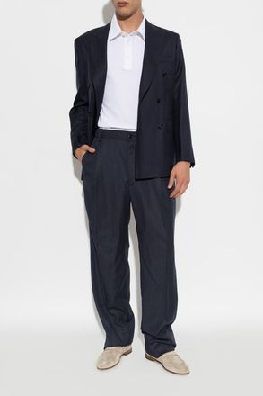 Brioni Cotton Polo, Mens, White