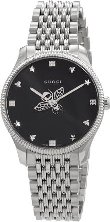 Gucci G-Timeless Quartz Black Dial Unisex Watch YA1264154