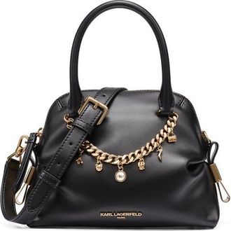 Karl Lagerfeld Charlaine Crossbody in Black/gold at Nordstrom