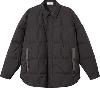 Stone Island Boxy Quilted Concealed-Closure Jacket