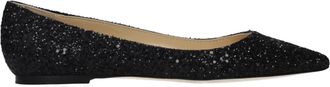 Jimmy Choo London Black Plastic Ballet Womens Flats