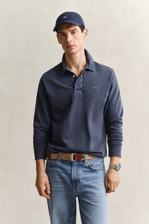 GANT Men Washed Heavy Rugger (XXXL) EVENING BLUE
