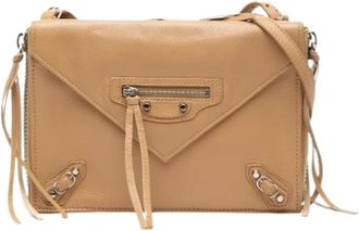 Balenciaga Pre-owned Cross Body Bags, female, Beige, Size: ONE SIZE Pre-owned Leather Crossbody Bag