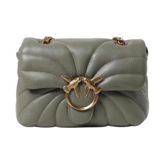 Pinko Cross Body Bags, female, Green, ONE SIZE, Quilted Shoulder Bag