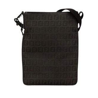 Fendi Pre-owned Canvas Crossbody Bag - Dames - Pre-owned - Zwart - Maat: ONE Size Leer