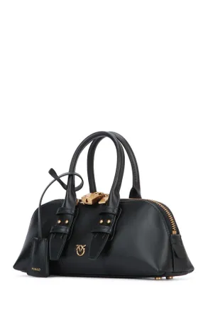 Pinko Womens Bowling Bag Baguette Vitello Z99q Borse A Mano