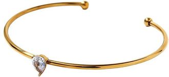 Jean Claude Stainless Steel CZ Bangle Bracelet