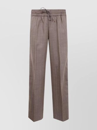 Dr&ocirc;le de Monsieur virgin wool wide-leg trousers