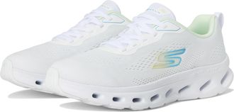 Skechers Womens Go Walk Glide Step 2.0 Kristee Sneaker, White/Blue, 3.5 UK