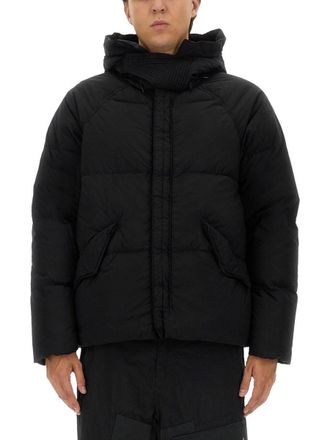 Ten c Puffer Down Jacket With High Collar And Hood
