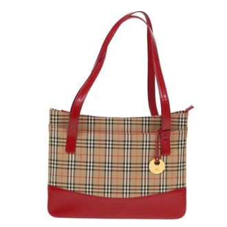 Burberry Pre-owned Shoulder Bags, female, Multicolor, Size: ONE SIZE Pre-owned Nova Check Tote