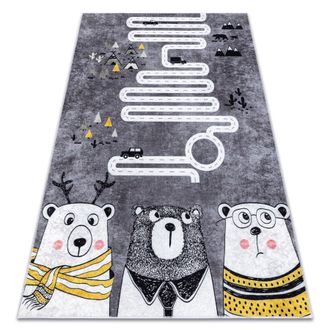 RugsX RugsX Junior Rug in Grey | Size: 200 cm x 290 cm