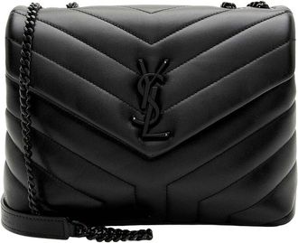 Saint Laurent Matelass&eacute; Monogram Loulou Chain Small Shoulder Bag (Authentic Pre-Loved)