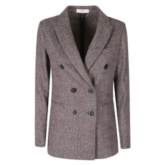 Circolo 1901 Fd4201 Double-breasted Jacket - Dames - Jassen - Bruin - Maat: S Zijde