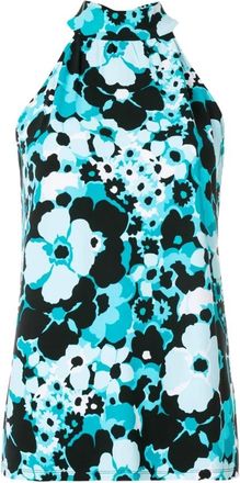 Michael Kors Top con cuello halter - Tops - Mujer - Azul - M