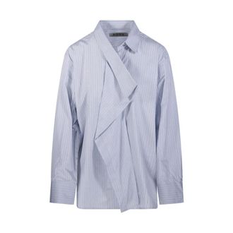 R&oacute;he Dames, Blouses & Shirts, Blauw, Maat: XS Katoen