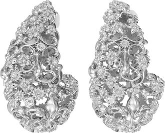 Tory Burch Filigree Wave Earrings in Tory Silver at Nordstrom