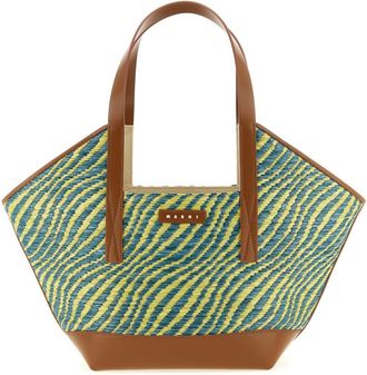 Marni Green Waves Piccola Tote