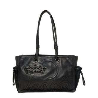 Loewe Black Leather Shoulder Bag Tote Bag (Pre-Owned)