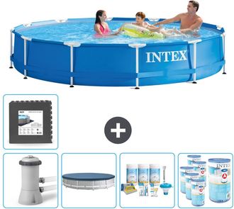 Intex Piscina Con Estructura Redonda - 366x76 Cm - 8-piezas Scb17