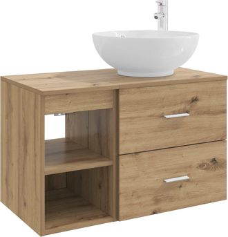 vidaXL Juego De Muebles De Ba&ntilde;o 2 Uds. Roble Artisan Vidaxl