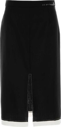Marni Black Wool Skirt