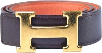 Herm&egrave;s Pre-owned Belts, female, Brown, Size: ONE SIZE Pre-owned Vintage Reversible Belt