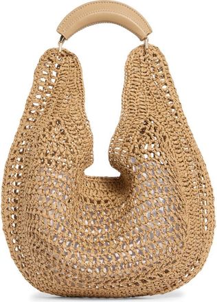 Urban Expression Straw Hobo Shoulder Bag in Natural at Nordstrom Rack