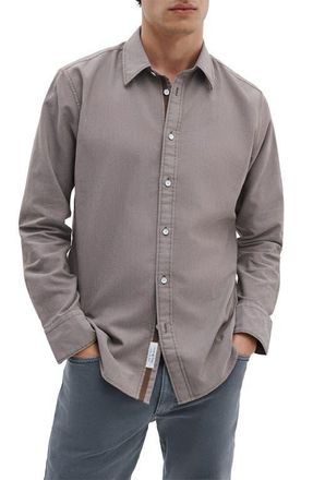 Rag & Bone Tomlin Cotton Dobby Button-Up Shirt in Toasted Brown at Nordstrom, Size Xx-Large