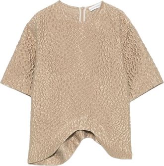 Niccol&ograve; Pasqualetti Onda Textured Short-sleeve Top