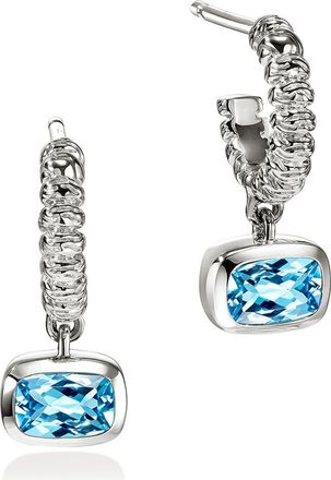 John Hardy Heishi Swiss Blue Topaz Drop Earrings in Silver at Nordstrom