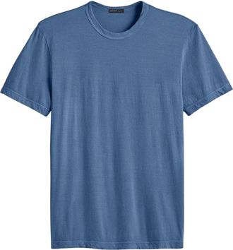 James Perse Tops, Heren, Blauw, S, Shortsleeve Crewneck Lake