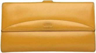 Loewe Pre-owned Leren Portemonnee - Dames - Vintage Accessoires - Geel - ONE Size - Leer - Vintage