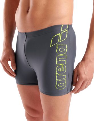 Arena Badehose ARENA MENS ARENA SCRATCHY SWIM SHORT, Herren, Gr. 4, N-Gr, grau (asphalt), Obermaterial: 80% Polyamid, 20% Elasthan, Badehosen Badehose