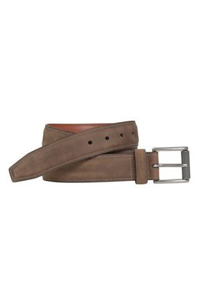Johnston & Murphy Oiled Leather Belt in Brown at Nordstrom, Size 40