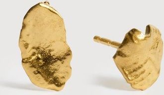 Monica Vinader Gold Fragments Small Stud Earrings