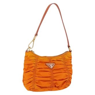 Prada Pre-owned Mini Bags, female, Orange, Size: ONE SIZE Pre-owned Accessory Pouch