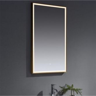 Clifton 100cm Tall LED Bathroom Wall Mirror with Touch Sensor in Natural
