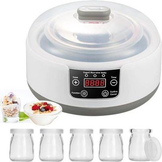OEM Yogurtera Con 5 Vasos Y Recipiente De 1,2 L - Para Yogur Casero Y Fermentaci&oacute;n Natural
