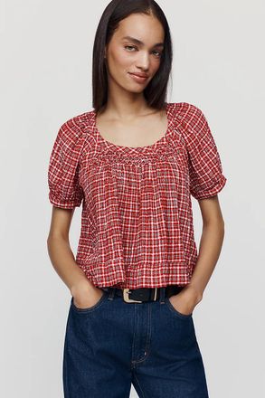 Pilcro Smocked Swing Blouse