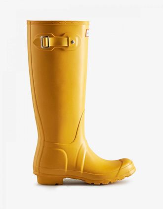 Hunter Womens Hunter Original Tall Womens Wellies - Yellow - Size: 5