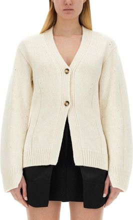Helmut Lang Tailored Cardigan With Deep V-Neckline