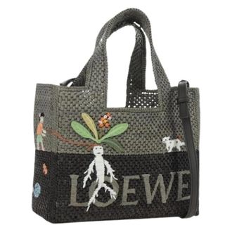 Loewe Pre-owned Tote Bag - Dames - Vintage Shopper - Grijs - ONE Size - Leer - Vintage