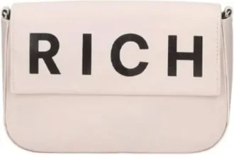 John Richmond Tassen, Dames, Wit, ONE Size, Leer, Lobby Bag