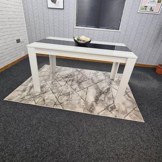 Kosy Koala Dining Table Wood Kitchen Place for 6 Seats, Dining Table Only in White