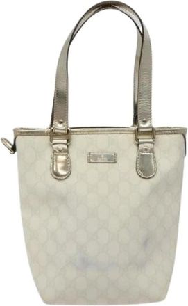 Gucci Pre-owned Handbags, female, White, Size: ONE SIZE Pre-owned Vintage Tote