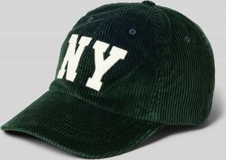 Polo Ralph Lauren Basecap aus Cord mit Label-Stitching in Dunkelgruen, Größe 1