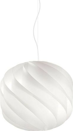 Linea Zero Suspensi&oacute;n Blanca En Metal Cromado Cm. 25x23